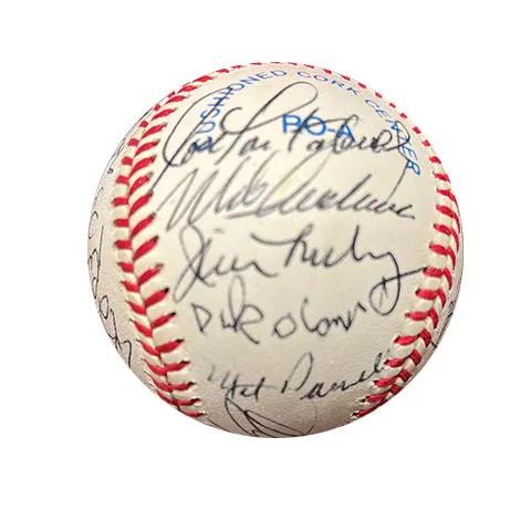 1989 Cleveland Indians Old Timers Game Autographed Baseball - Player's Closet Project