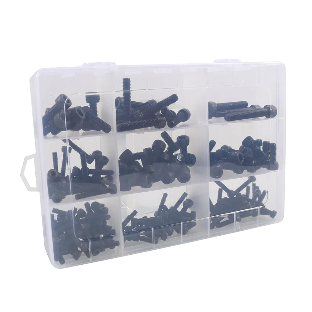 200pcs Hexagon Socket Head Cap Bolt Kit 9 Specifications