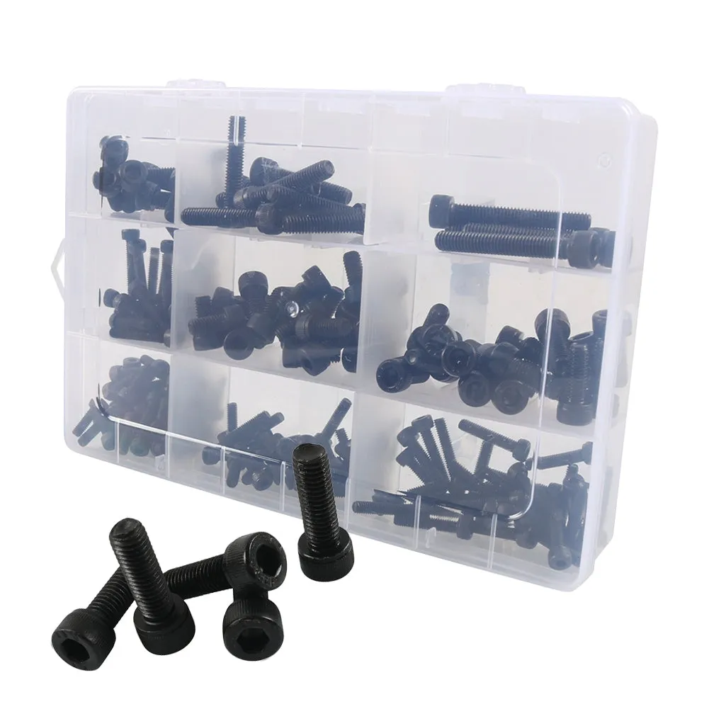 200pcs Hexagon Socket Head Cap Bolt Kit 9 Specifications