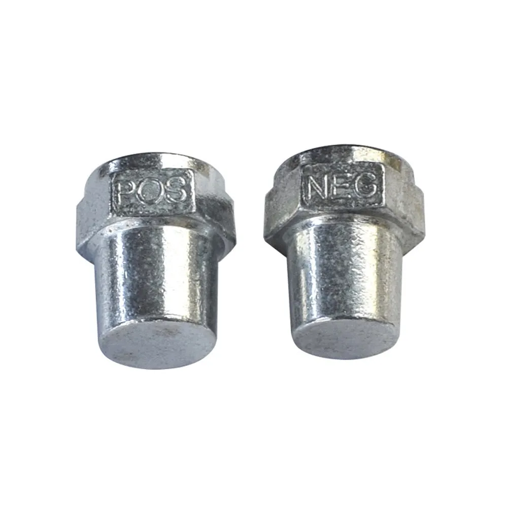 2pcs Car Alloy Positive Negative Battery Top Post Terminal