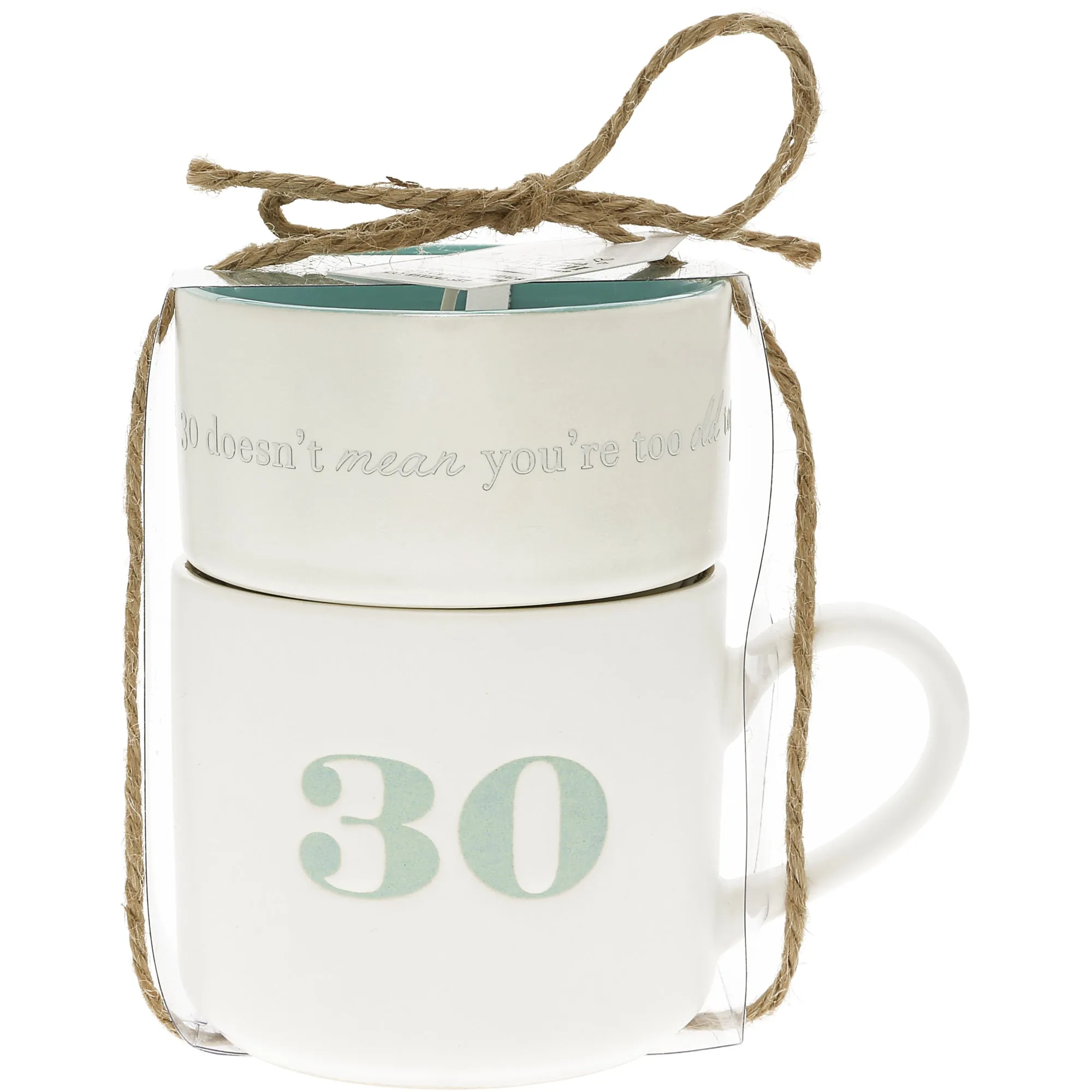 30 Stacking Mug and Candle Set 100% Soy Wax Scent: Tranquility