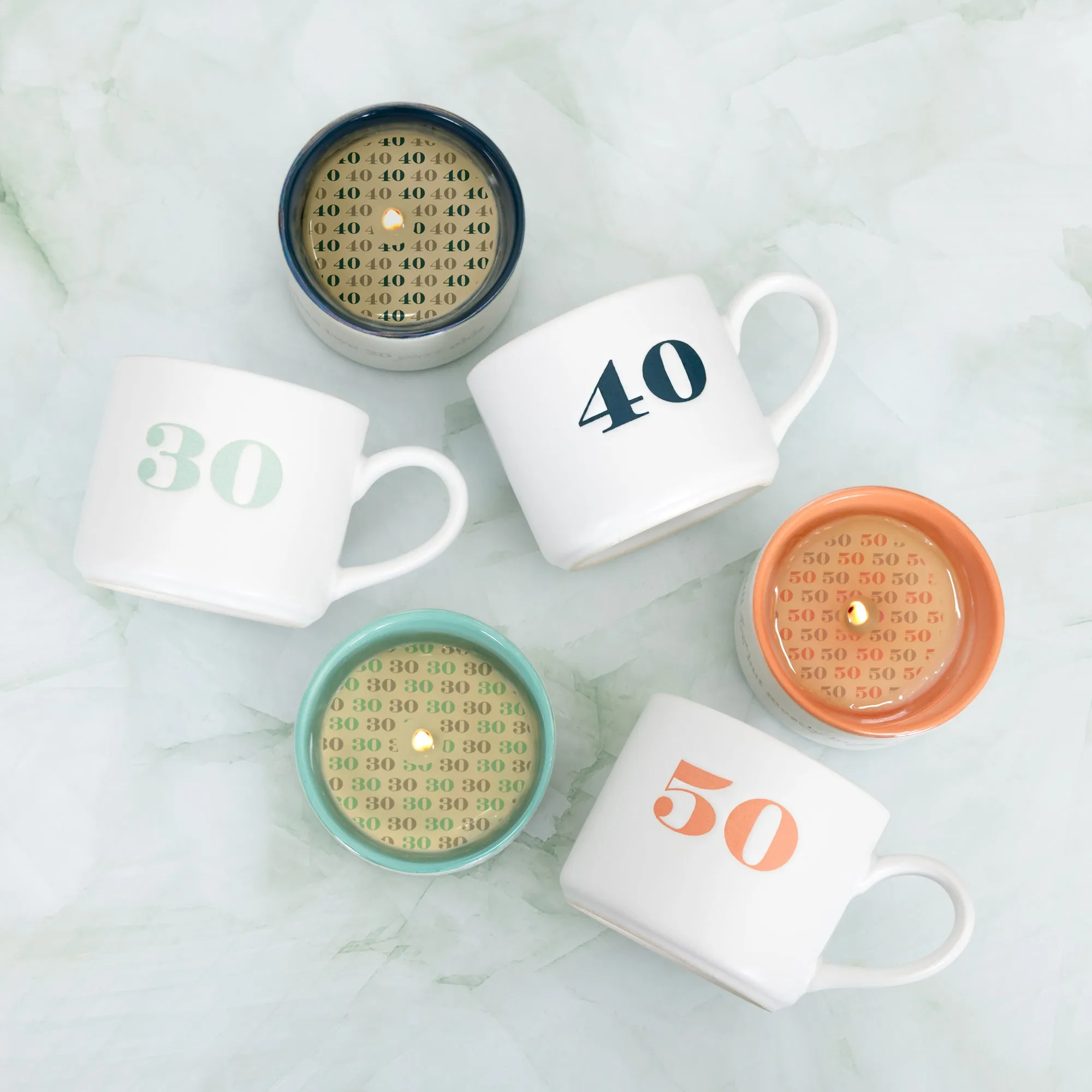 30 Stacking Mug and Candle Set 100% Soy Wax Scent: Tranquility