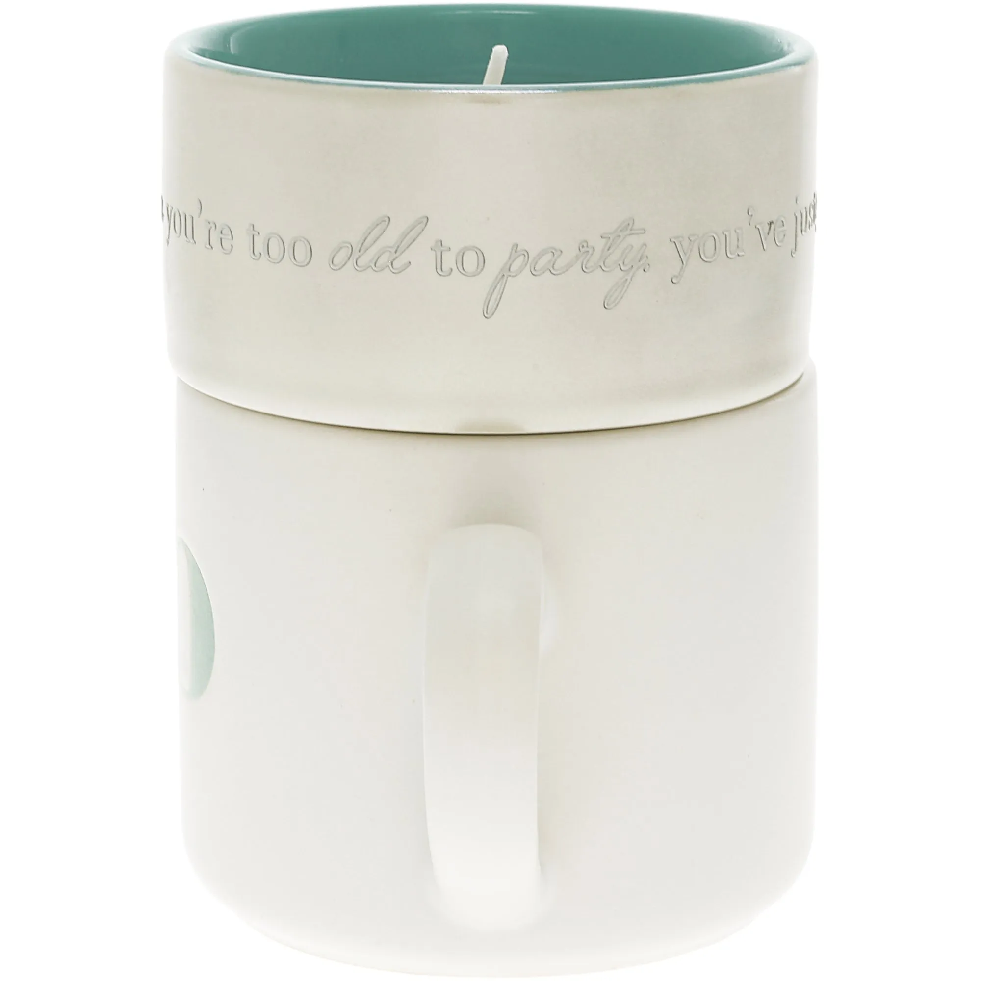 30 Stacking Mug and Candle Set 100% Soy Wax Scent: Tranquility