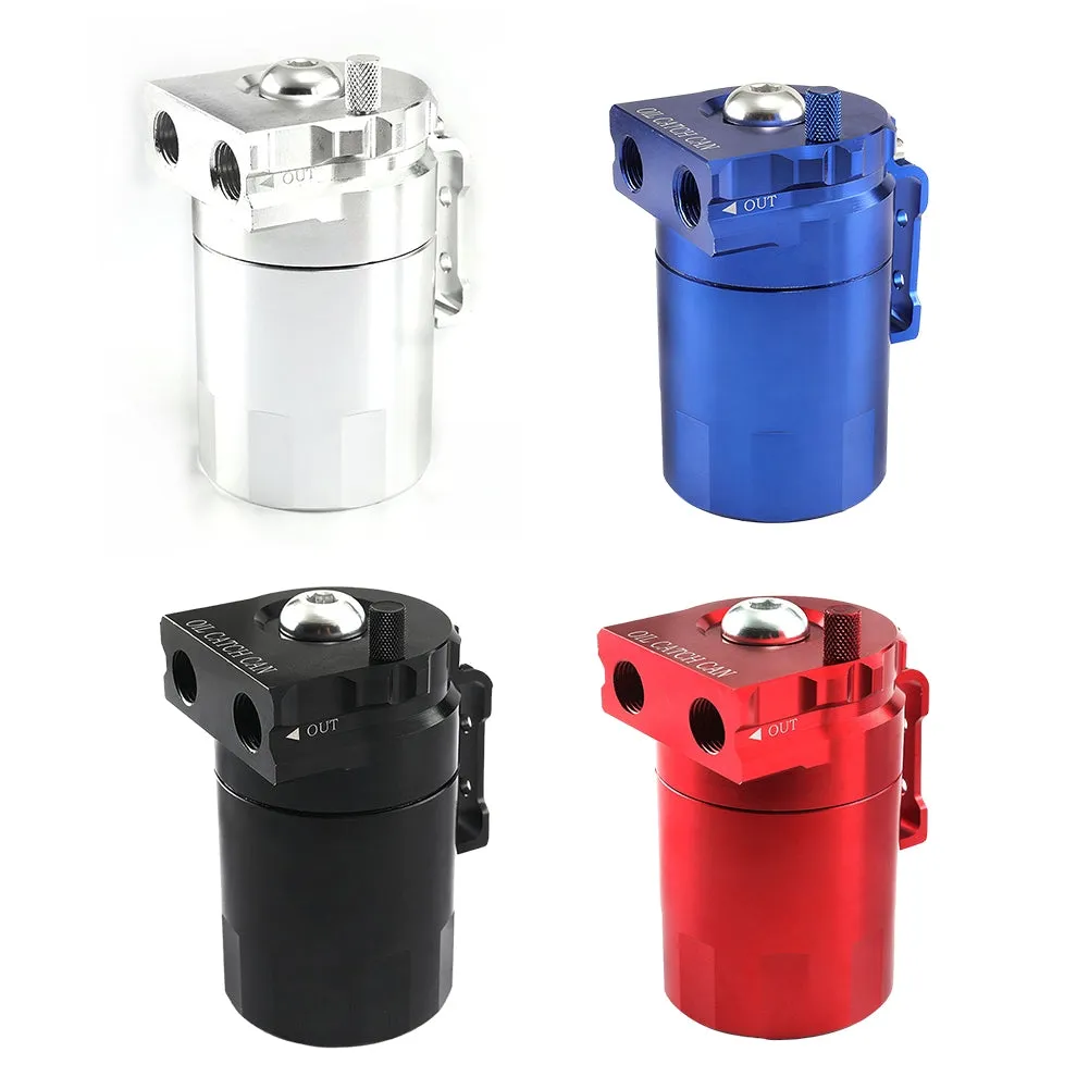300ML Oil Catch Can Kit Universal Aluminum Oil Separator Catch