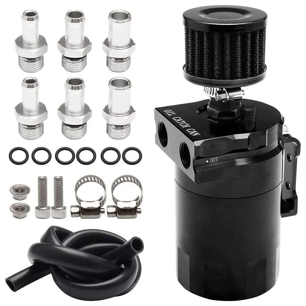 300ML Oil Catch Can Kit Universal Aluminum Oil Separator Catch