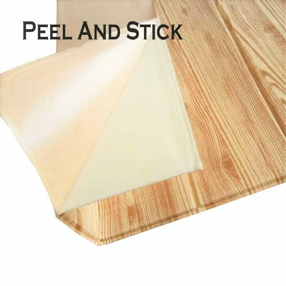 3D Wood Foam Wallpaper Tiles Panels Peel & Stick Self Adhesive Panels