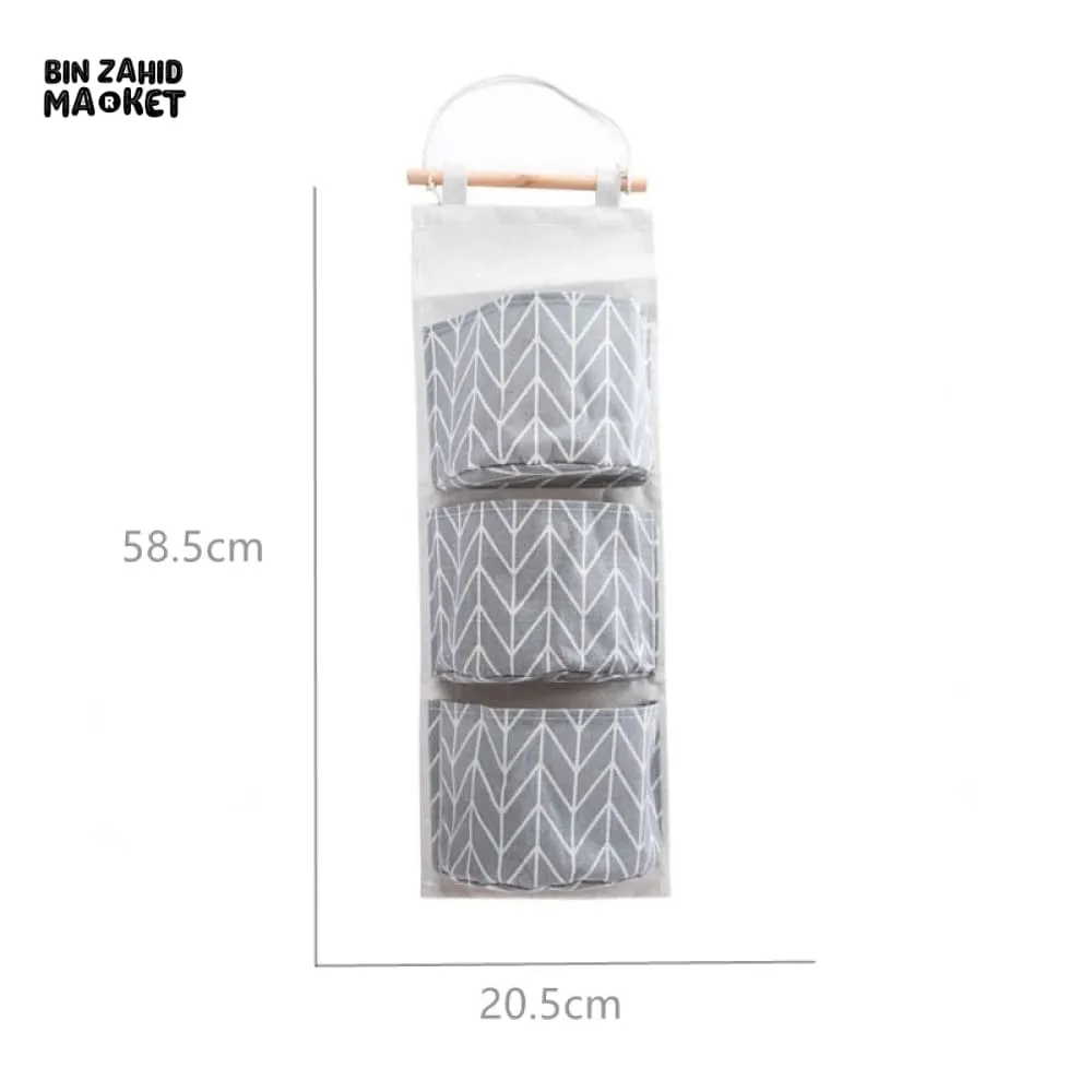 3X GRIDS WALL HANGING STORAGE ORGANIZER