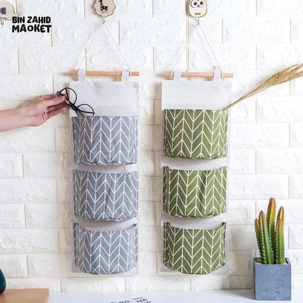 3X GRIDS WALL HANGING STORAGE ORGANIZER