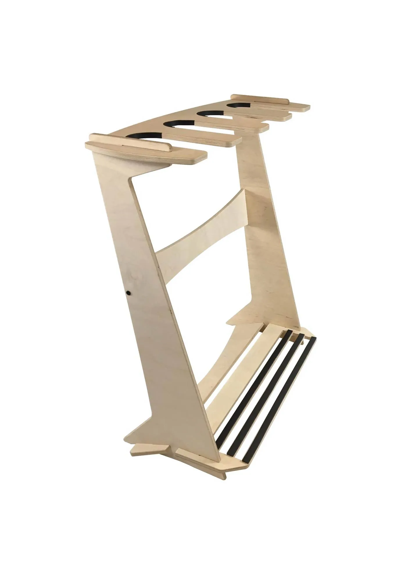 4 Surfboards | Wood Freestanding Rack