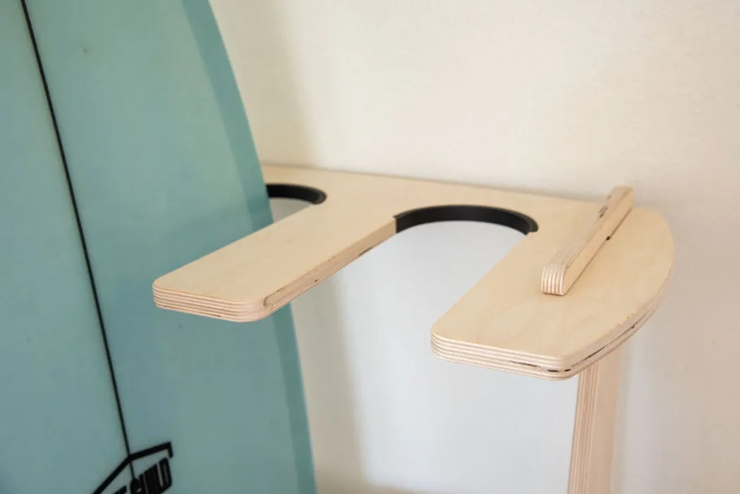 4 Surfboards | Wood Freestanding Rack