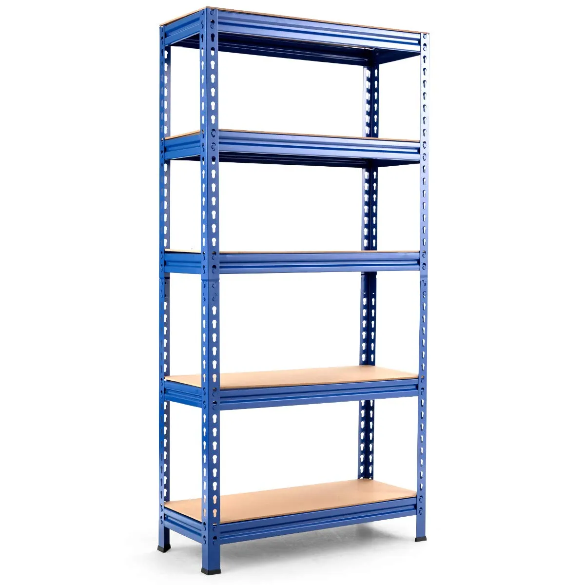 5-Tier Storage Shelves, Heavy Duty Steel Frame Muscle Rack 60in Garage Shelf
