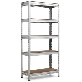 5-Tier Storage Shelves, Heavy Duty Steel Frame Muscle Rack 60in Garage Shelf