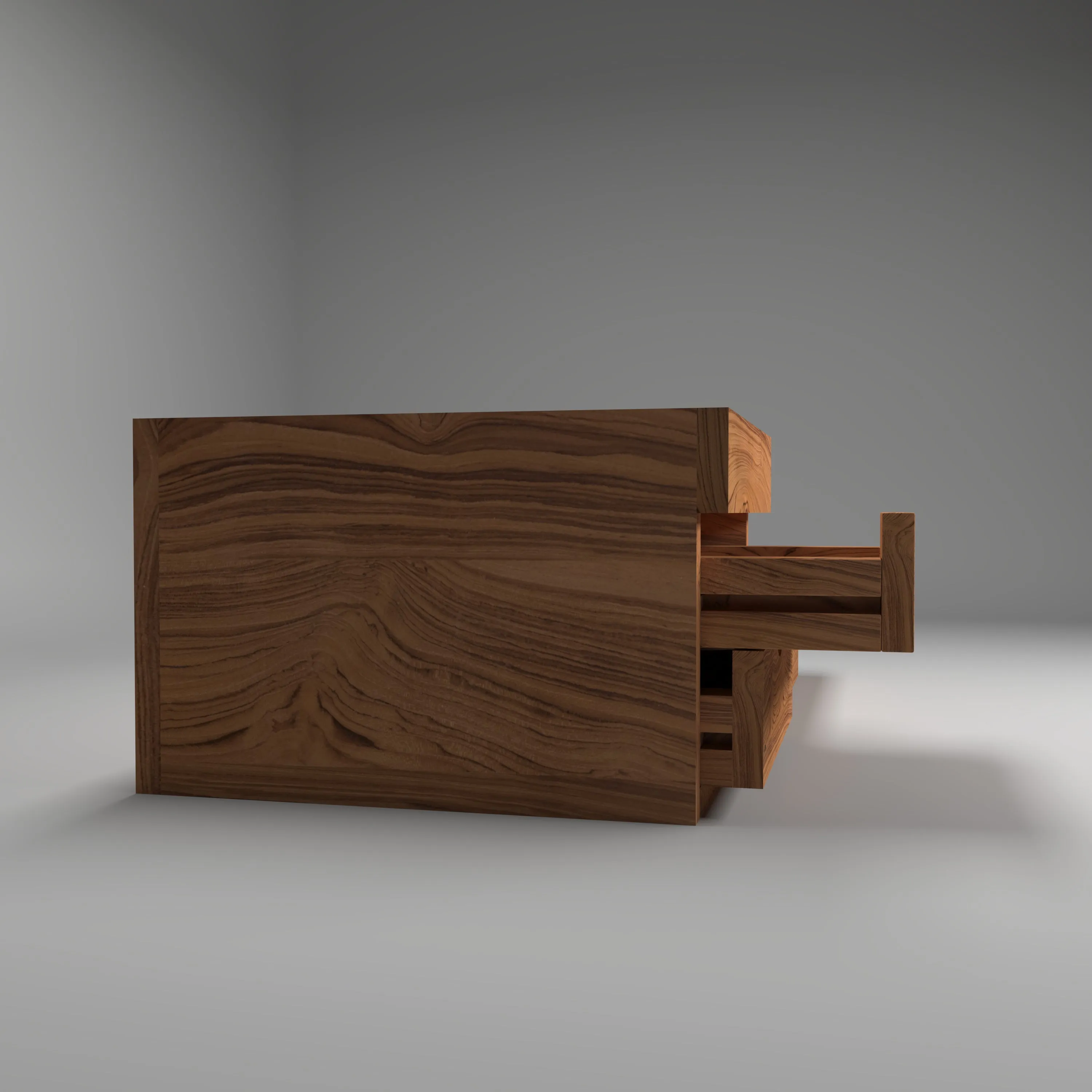 7-compartment Wood Desk Organizer