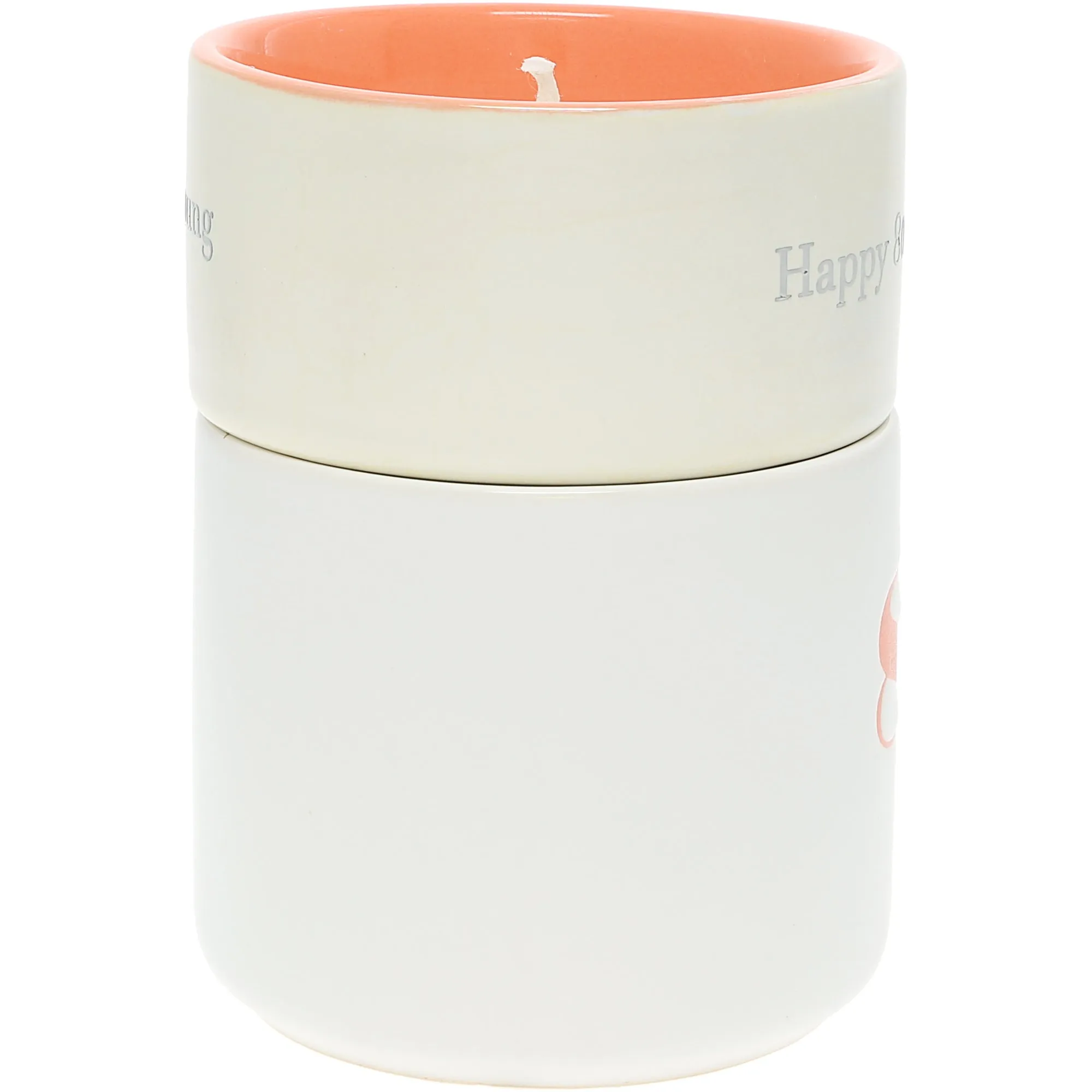 80 Stacking Mug and Candle Set 100% Soy Wax Scent: Tranquility