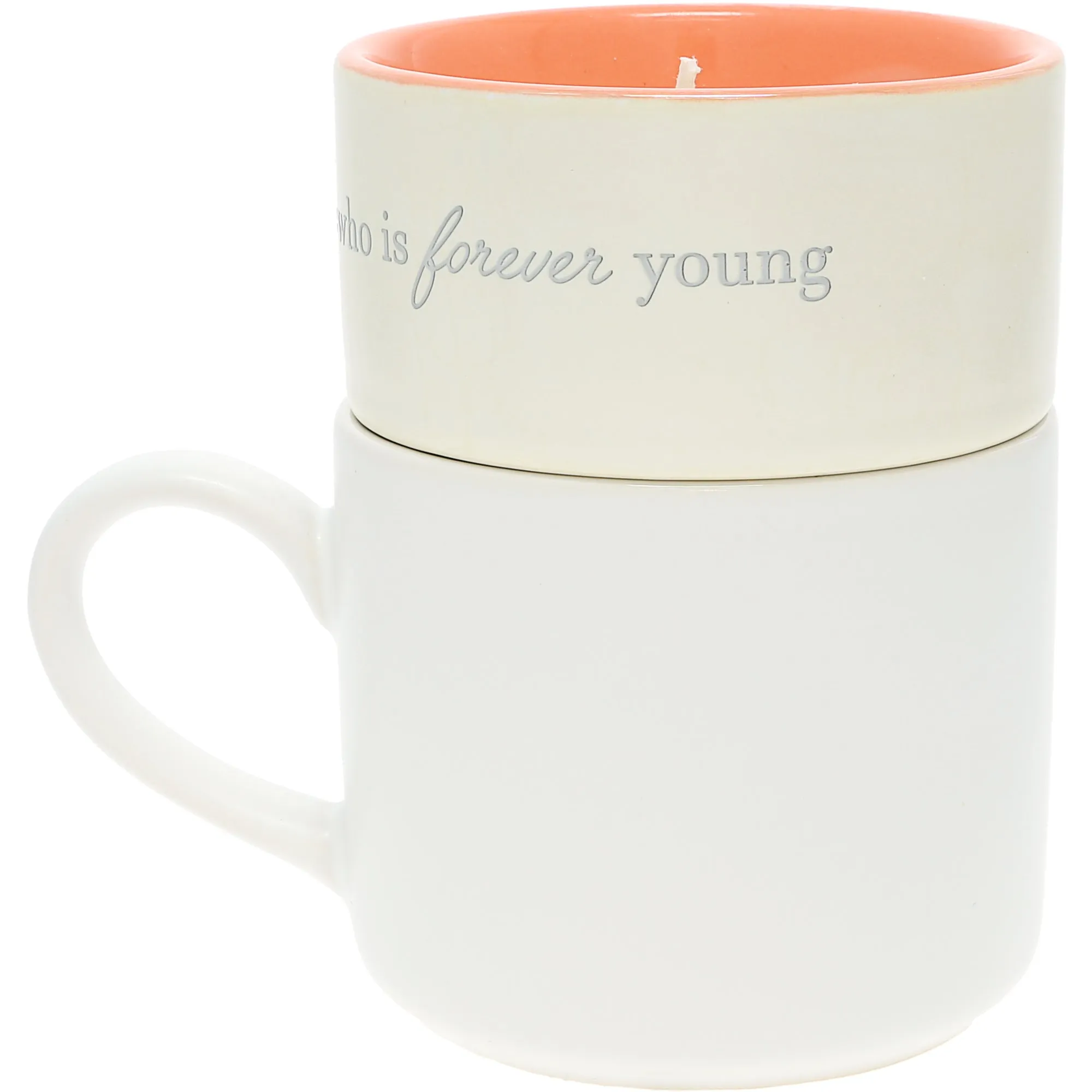 80 Stacking Mug and Candle Set 100% Soy Wax Scent: Tranquility