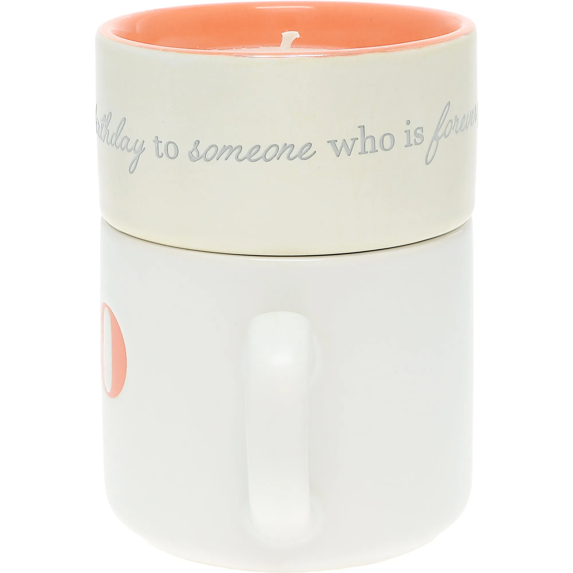 80 Stacking Mug and Candle Set 100% Soy Wax Scent: Tranquility