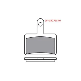 #813/DS GOLDFREN SINTERED SHIMANO DEORE TEKTRO AURIGA