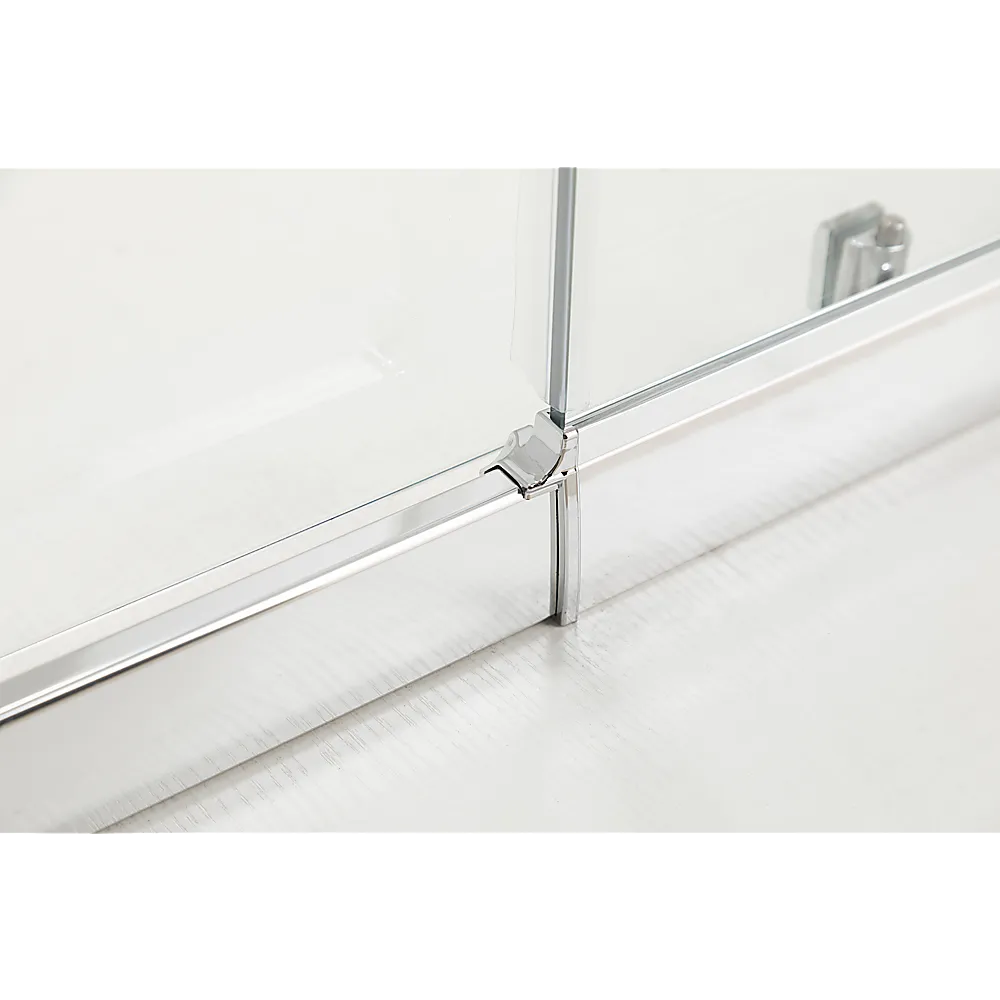Adjustable 1000x1200mm Double Sliding Door Glass Shower Screen in Chrome