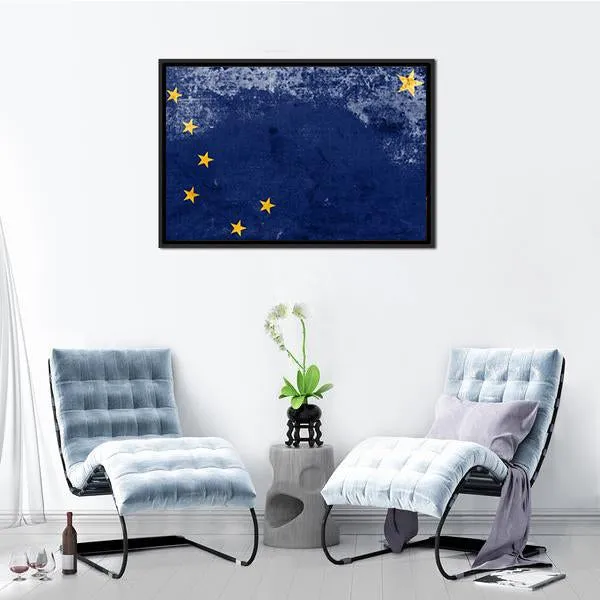 Alaska State Flag Canvas Wall Art