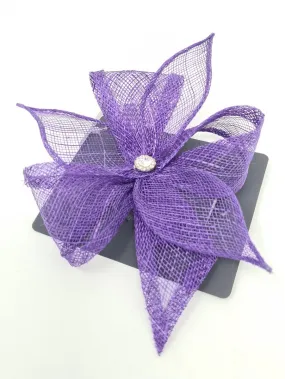 Alice Purple Slide Hair Clip On Fascinator