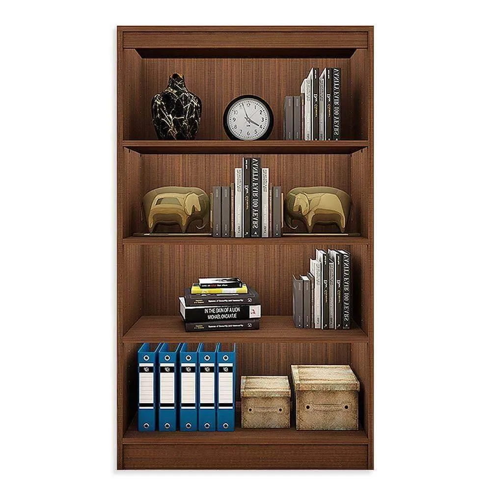 Alpha Bookshelf, 4 shelf, 54" high, Acacia Walnut