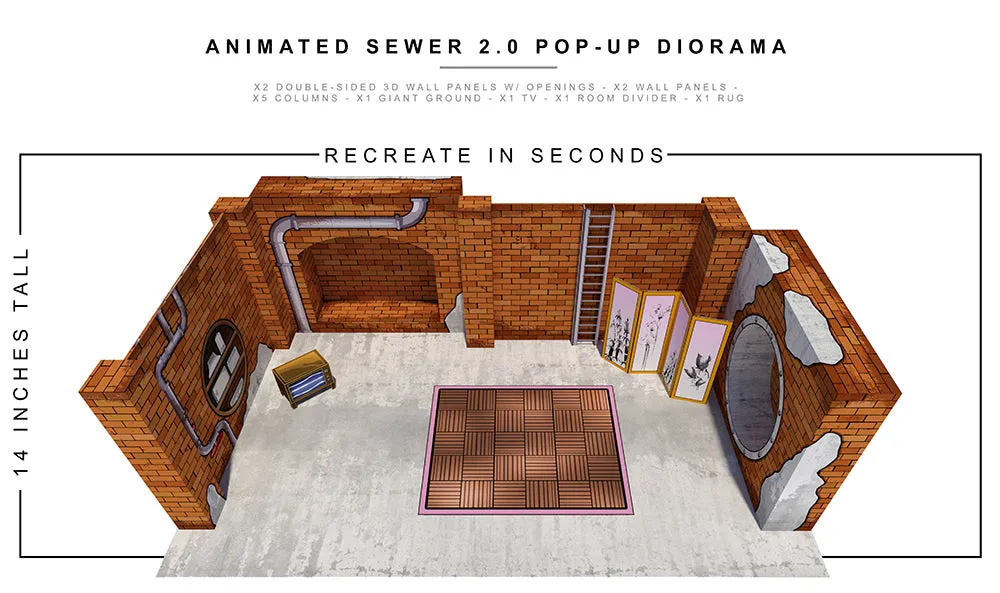 Animated Sewer 2.0 Pop-Up Diorama 1/12