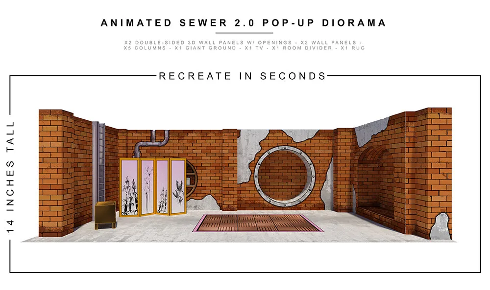 Animated Sewer 2.0 Pop-Up Diorama 1/12