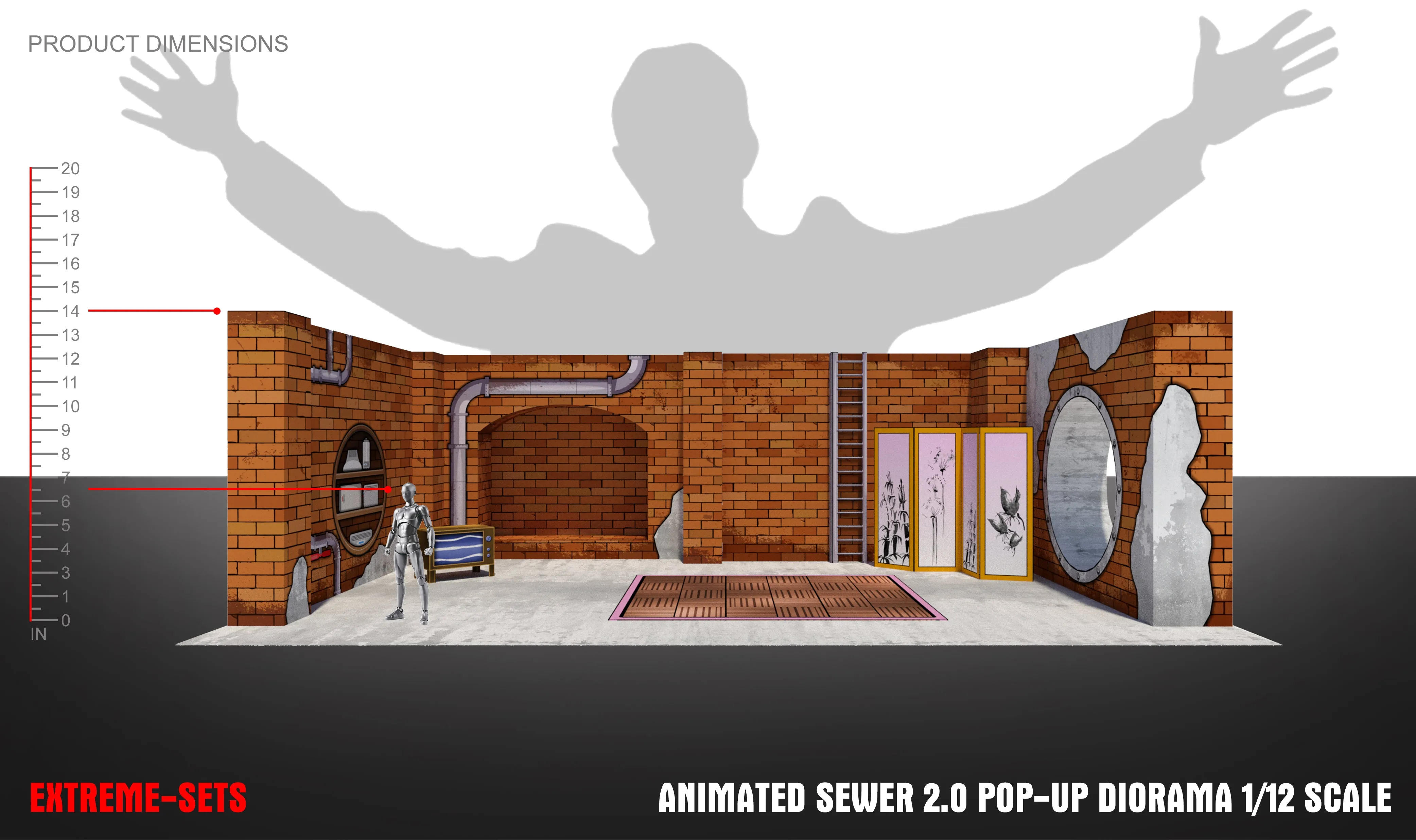 Animated Sewer 2.0 Pop-Up Diorama 1/12