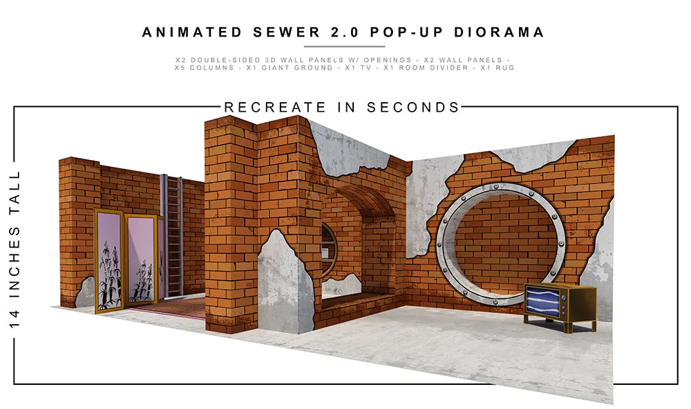 Animated Sewer 2.0 Pop-Up Diorama 1/12