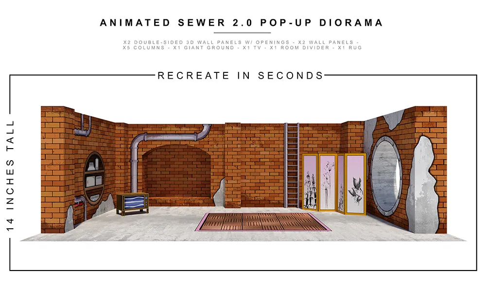 Animated Sewer 2.0 Pop-Up Diorama 1/12