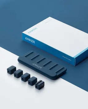 Anker Cable Management, Magnetic Cable Holder, Desktop Multipurpose Cord Keeper, 5 Clips