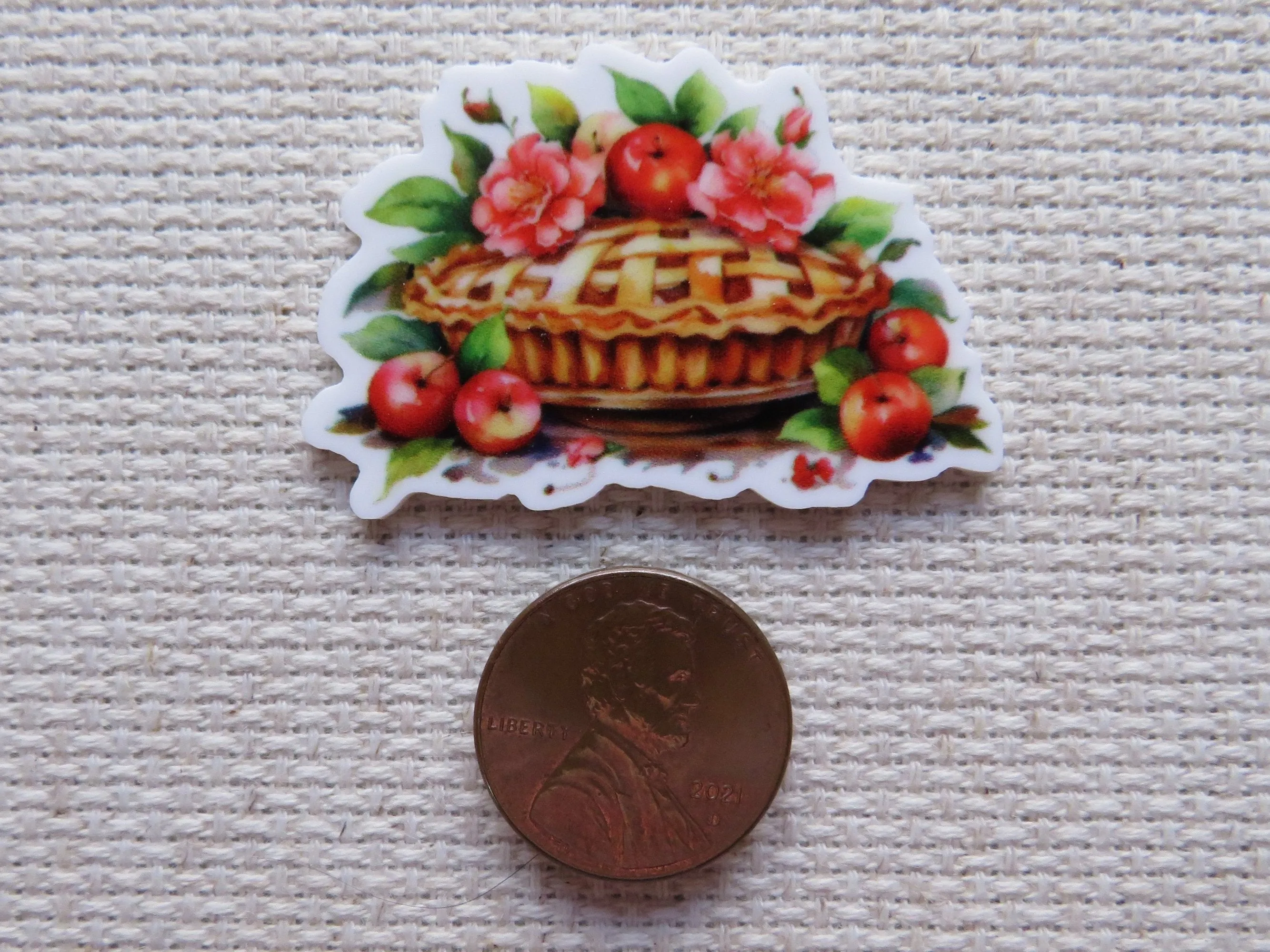 Apple Pie Needle Minder, Cover Minder, Magnet
