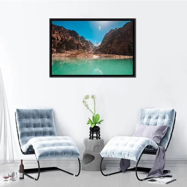 Attabad Lake  Pakistan Canvas Wall Art