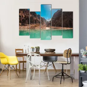Attabad Lake  Pakistan Canvas Wall Art