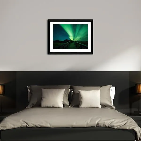 Aurora Borealis In Iceland Canvas Wall Art