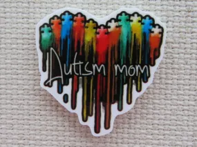 Autism Mom Heart Needle Minder, Cover Minder, Magnet