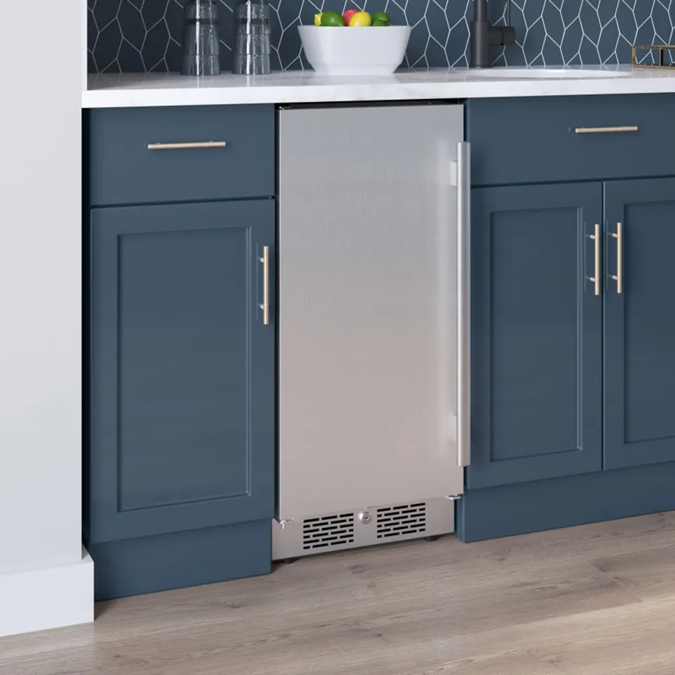 Avallon AFR152SSLH 15" Wide 3.3 Cu. Ft. Compact Refrigerator in Stainless Steel