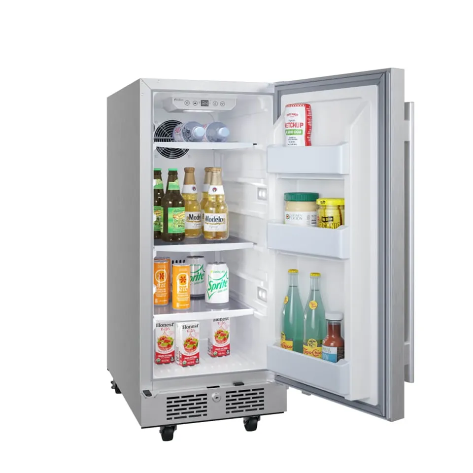 Avallon AFR152SSODRH 15" Wide 3.3 Cu. Ft. Outdoor Compact Refrigerator in Stainless Steel