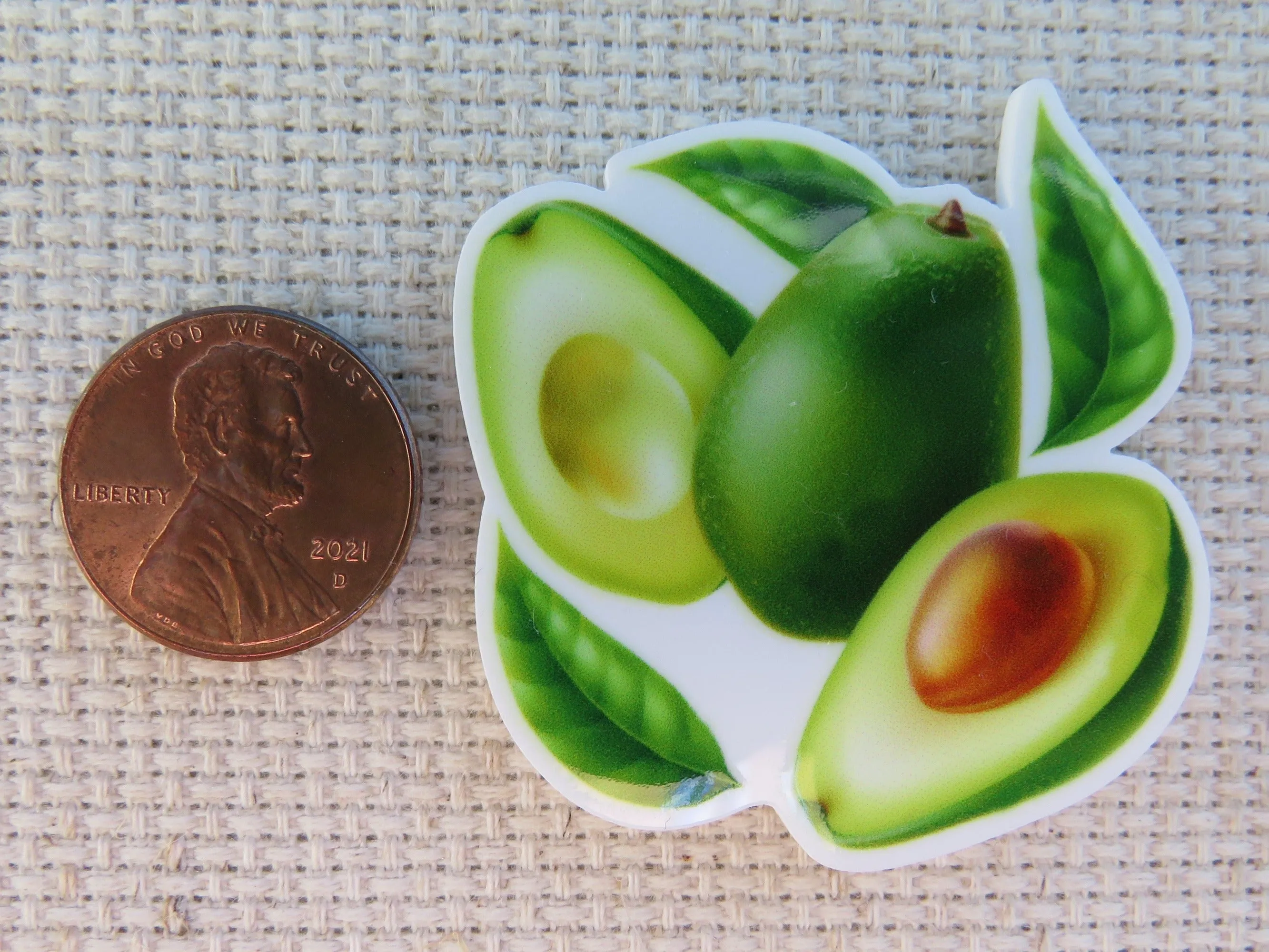 Avocado Needle Minder, Cover Minder, Magnet