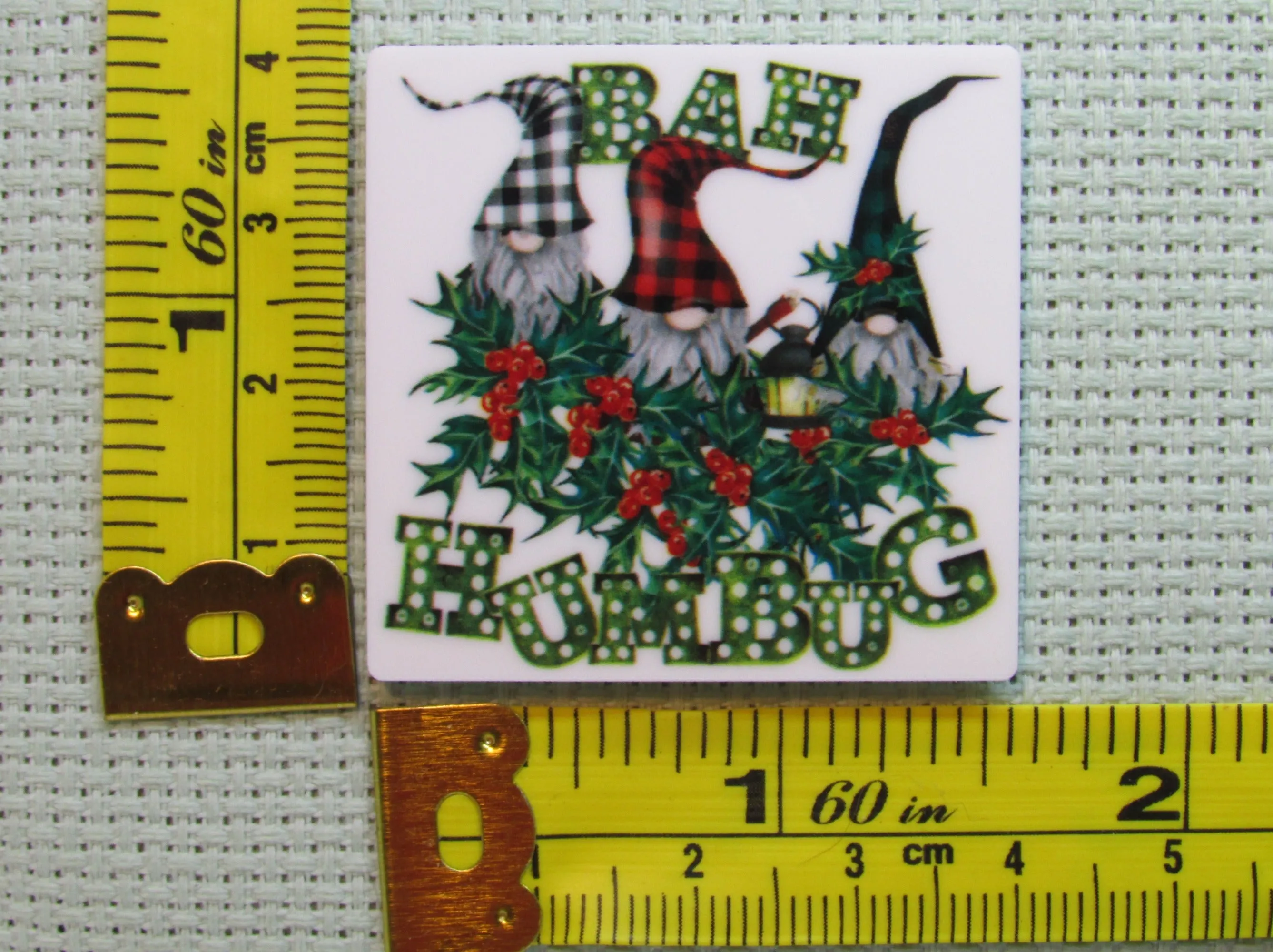 Bah Humbug Christmas Gnomes Needle Minder, Cover Minder, Magnet LAST ONE !