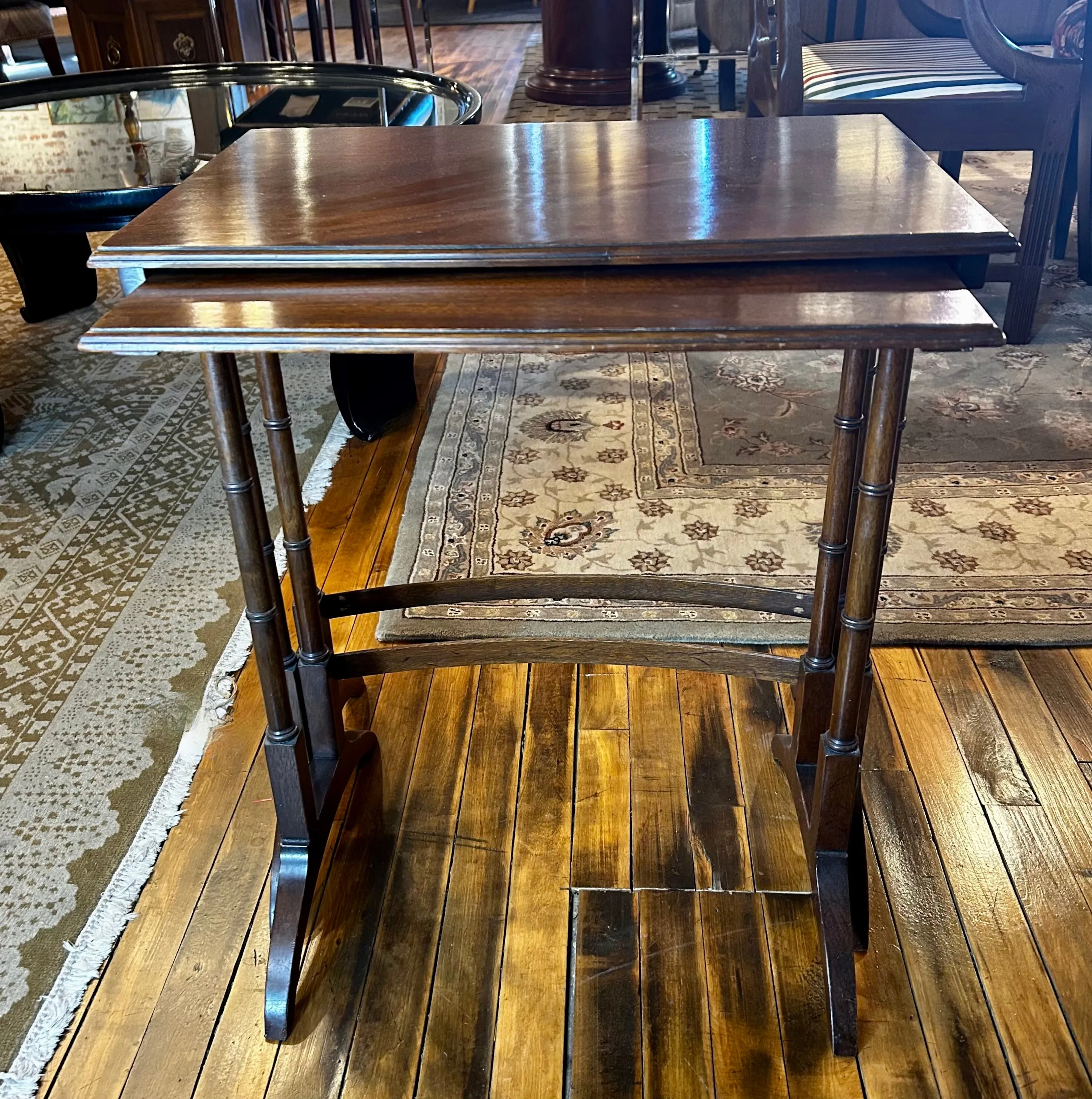 Baker Nesting Tables, Pair