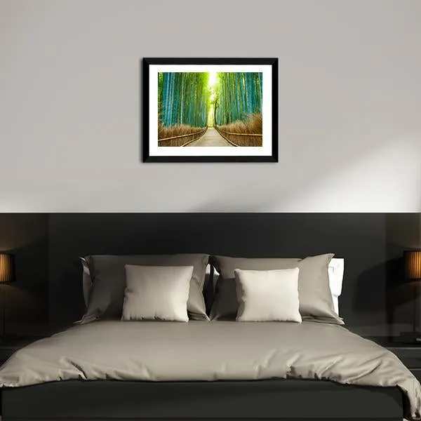 Bamboo Forest In Kyoto Canvas Wall Art