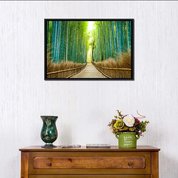 Bamboo Forest In Kyoto Canvas Wall Art