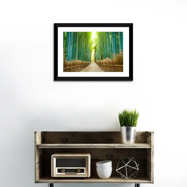 Bamboo Forest In Kyoto Canvas Wall Art