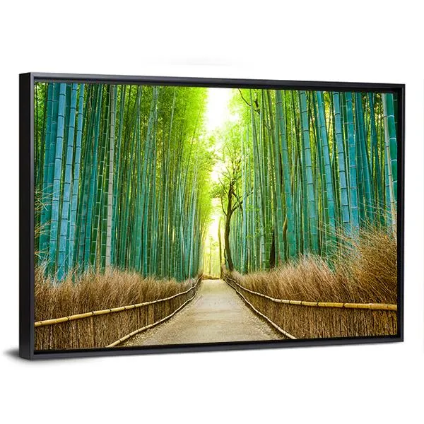 Bamboo Forest In Kyoto Canvas Wall Art