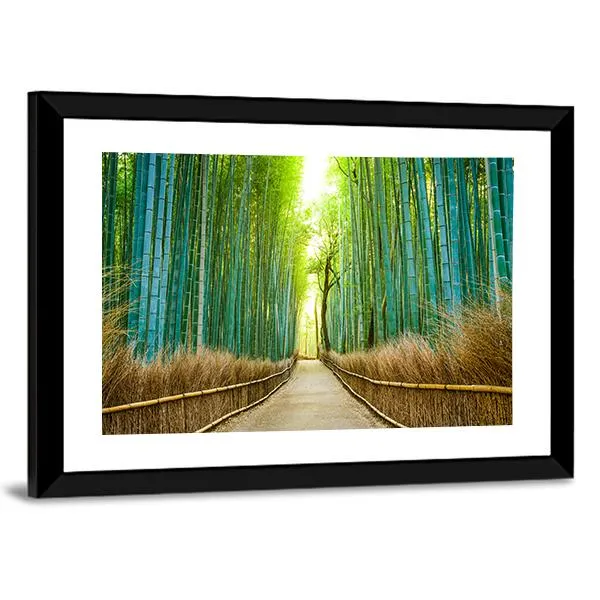 Bamboo Forest In Kyoto Canvas Wall Art