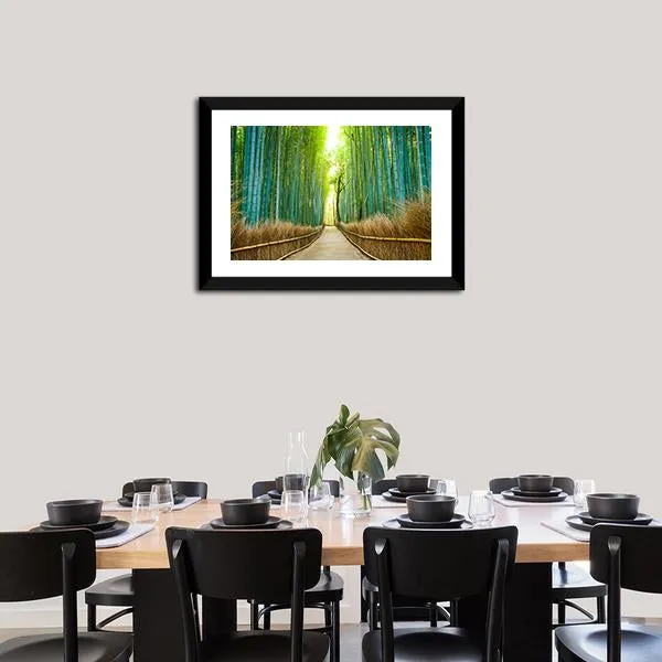 Bamboo Forest In Kyoto Canvas Wall Art