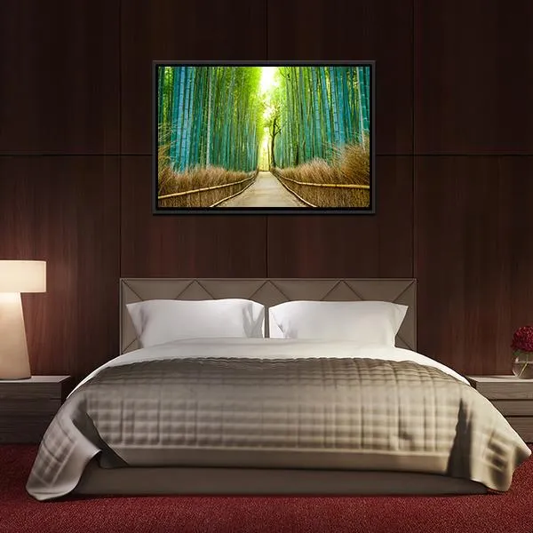 Bamboo Forest In Kyoto Canvas Wall Art