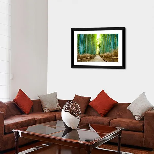 Bamboo Forest In Kyoto Canvas Wall Art