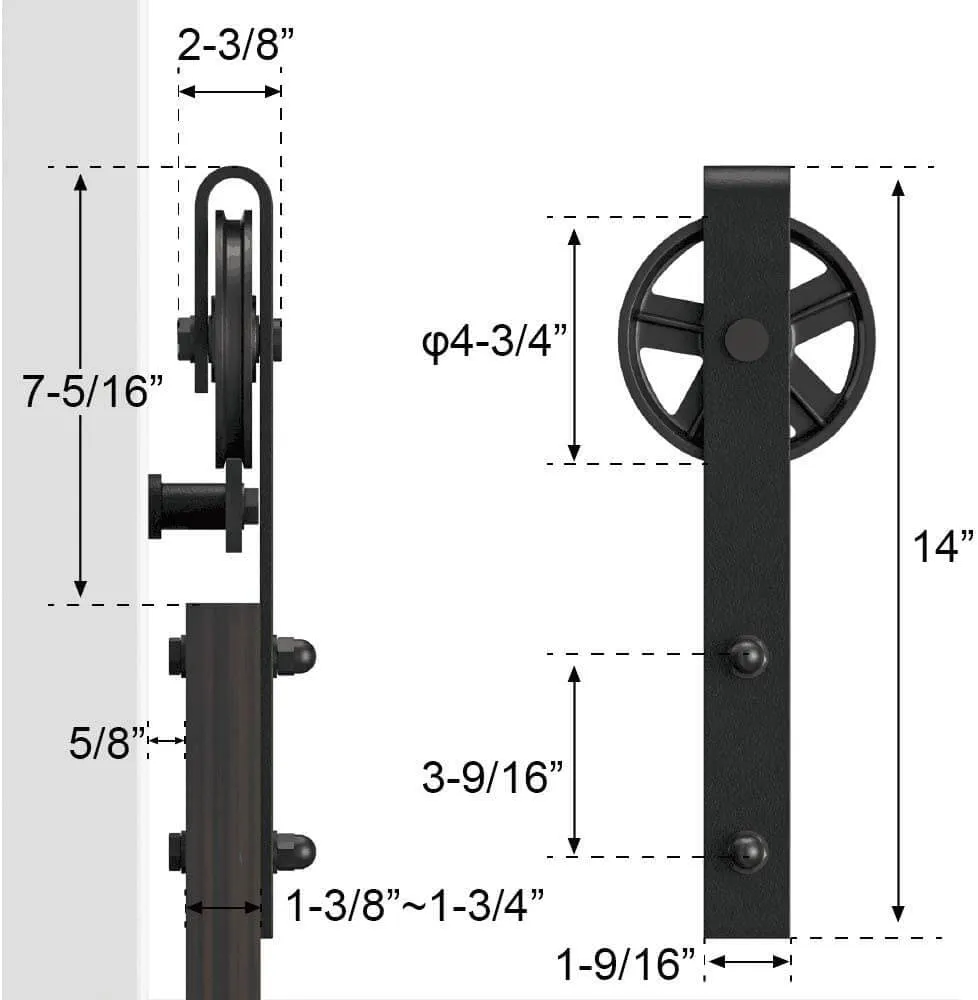 Barn Door Hardware 4M Double Door